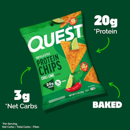 Quest_Nutrition_Chili_Lime_Tortilla_Style_Protein_Chips,_20g_Protein,_3g_Net_Carbs,_Low_Carb,_Gluten_Free,_1.1_oz_(Pack_of_12)