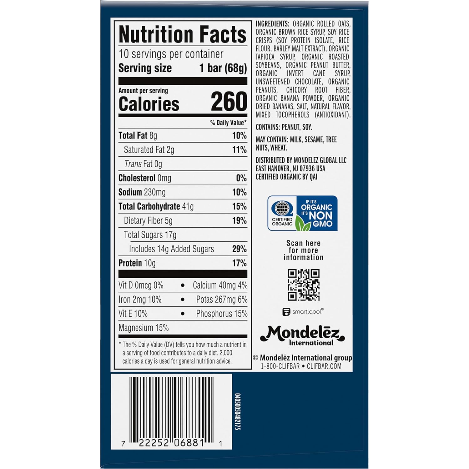 CLIF_BAR_-_Energy_Protein_Bars_-_Peanut_Butter_Banana_with_Dark_Chocolate_-_Made_with_Organic_Oats_-_Energy_Bars_-_Non-GMO_-_(10_Pack)