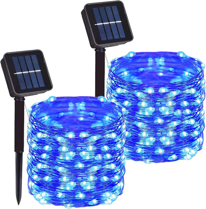 2/4_Pack_Total_200_LED_66FT_Solar_Powered_Copper_Wire_String_Lights_Outdoor,_Waterproof,_8_Modes_Fairy_Lights_for_Garden,_Patio,_Party,_Yard,_Christmas