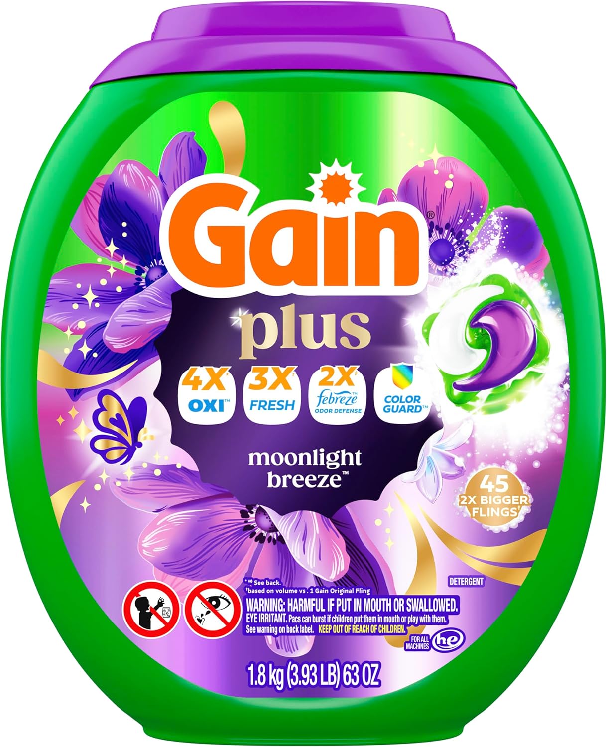 Gain_Plus_Flings_Liquid_Laundry_Detergent_Pods,_Gain's_Best_Clean,_All-In-One_Pacs,_Moonlight_Breeze_Scent,_45_Count