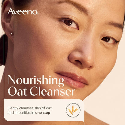 Aveeno_Calm_+_Restore_Nourishing_Oat_Cleanser,_Daily_Hydrating_Facial_Cleanser_&_Face_Wash_for_Sensitive_Skin,_Non-Foaming,_Hypoallergenic,_Non-Comedogenic,_Fragrance-Free,_with_Feverfew,_7.8_fl_oz