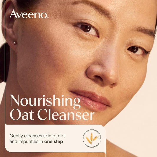 Aveeno_Calm_+_Restore_Nourishing_Oat_Cleanser,_Daily_Hydrating_Facial_Cleanser_&_Face_Wash_for_Sensitive_Skin,_Non-Foaming,_Hypoallergenic,_Non-Comedogenic,_Fragrance-Free,_with_Feverfew,_7.8_fl_oz
