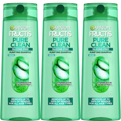 Garnier_Fructis_Pure_Clean_Purifying_Shampoo,_Silicone-Free,_12.5_Fl_Oz,_3_Count_(Packaging_May_Vary)