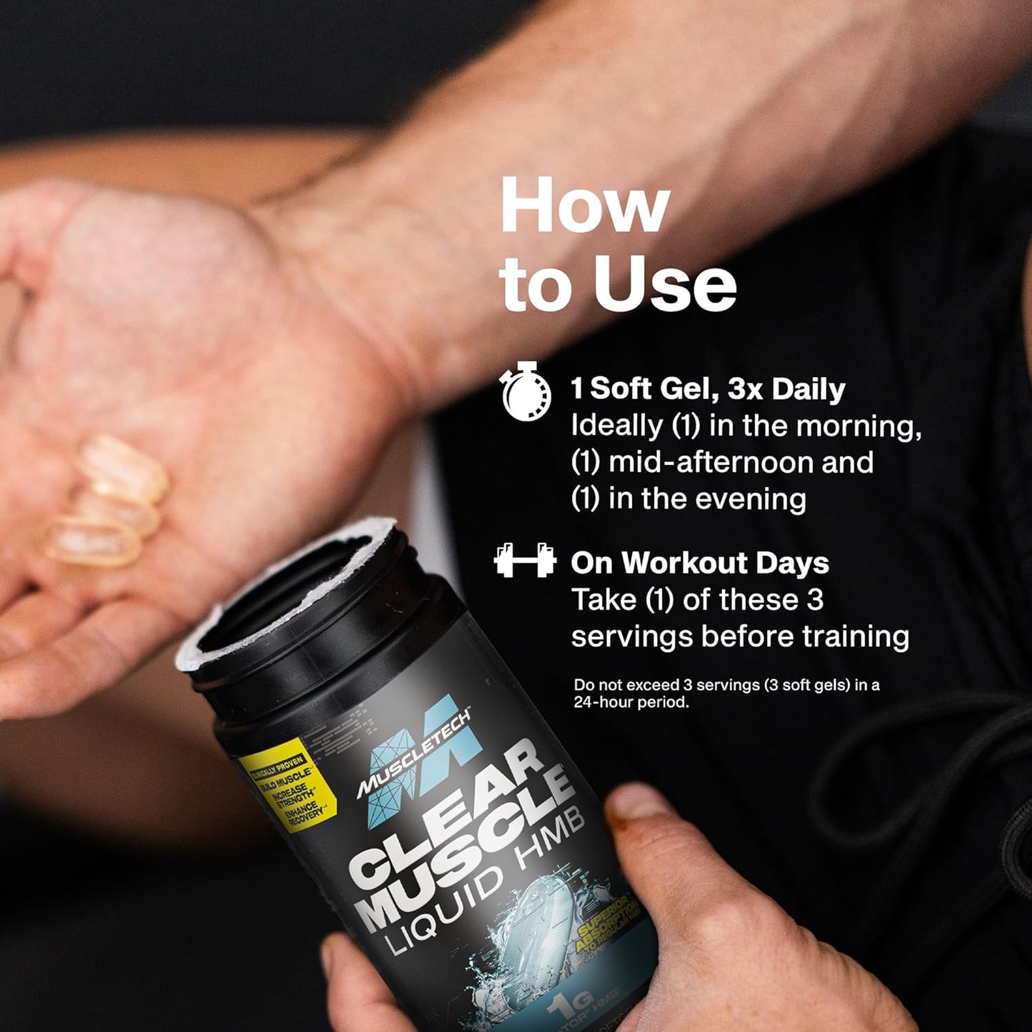 Muscletech_HMB_Supplements_1000mg,_Clear_Muscle_(42_Liquid_Softgels)_-_Highest_Grade_HMB_for_Lean_Muscle_&_Recovery-HMB_Free_Acid_Muscle_Supplement-Help_Decrease_Muscle_Breakdown_-_Packaging_May_Vary