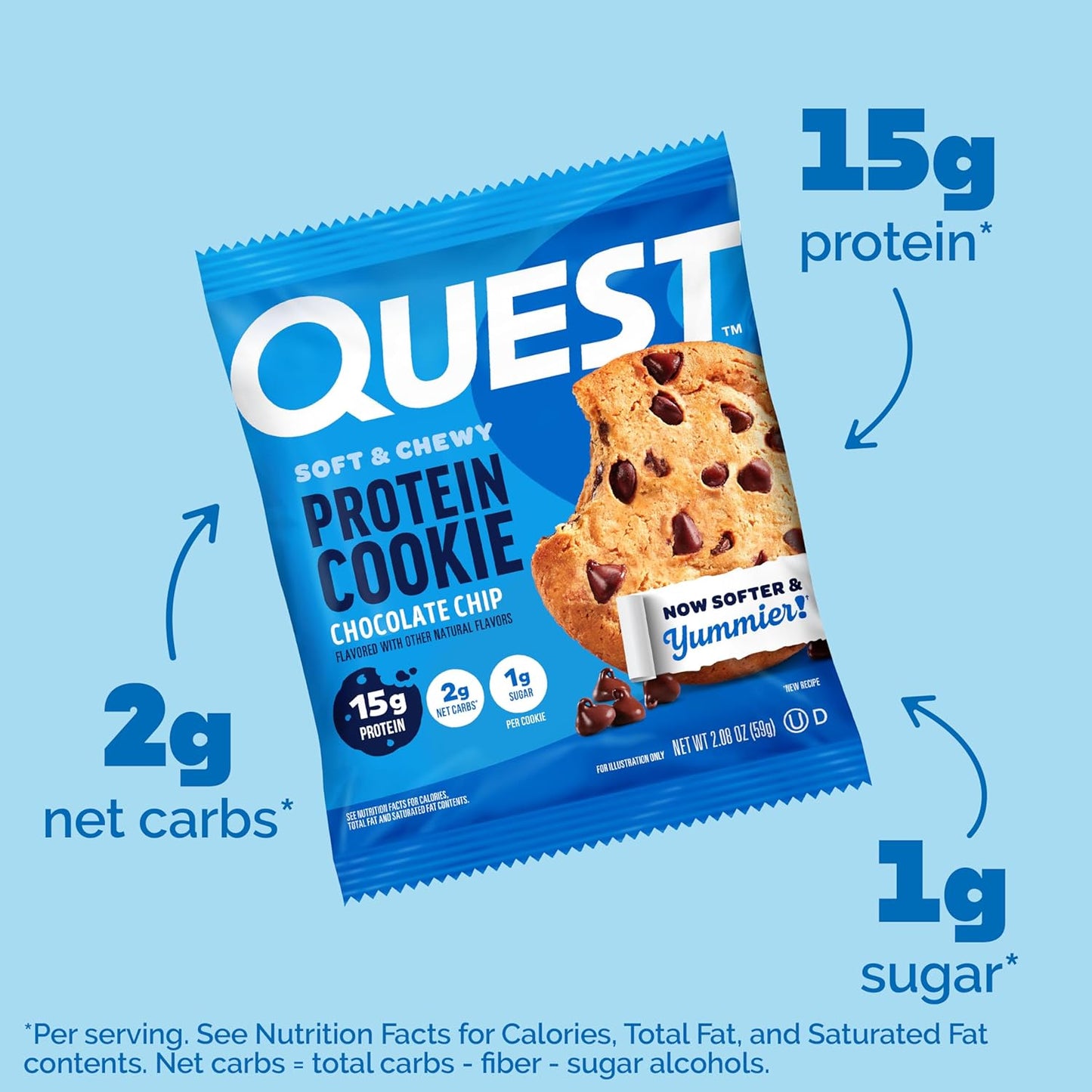Quest_Nutrition_Chocolate_Chip_Protein_Cookie,_15g_Protein,_1g_Sugar,_2g_Net_Carbs,_Keto_Friendly,_High_Protein,_Low_Carb;_12_Count