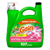 Gain Liquid Laundry Detergent, Spring Daydream Scent, Freshness + Odor Fighting, Laundry Detergent Liquid Soap, HE compatible