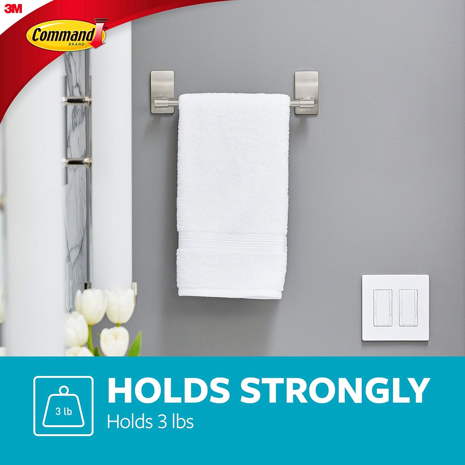 Command_Hand_Towel_Bar_Satin_Nickel_with_4_Water_Resistant_Command_Strips,_9"_Hand_Towel_Holder,_Holds_up_to_3_lb,_Great_for_Bathroom_Decor_on_The_Wall,_Inside_The_Cabinet,_or_in_The_Shower