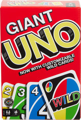 Mattel Games Giant UNO Official Card Game, Oversized Cards & Customizable Wild Cards for 2-10 Players