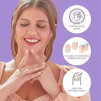 KISS_imPRESS_No_Glue_Mani_Press_On_Nails,_French,_'Heroic',_Light_Neutral_+_White_Tip_French,_Short_Size,_Squoval_Shape,_Includes_30_Nails,_Prep_Pad,_Instructions_Sheet,_1_Manicure_Stick,_1_Mini_File