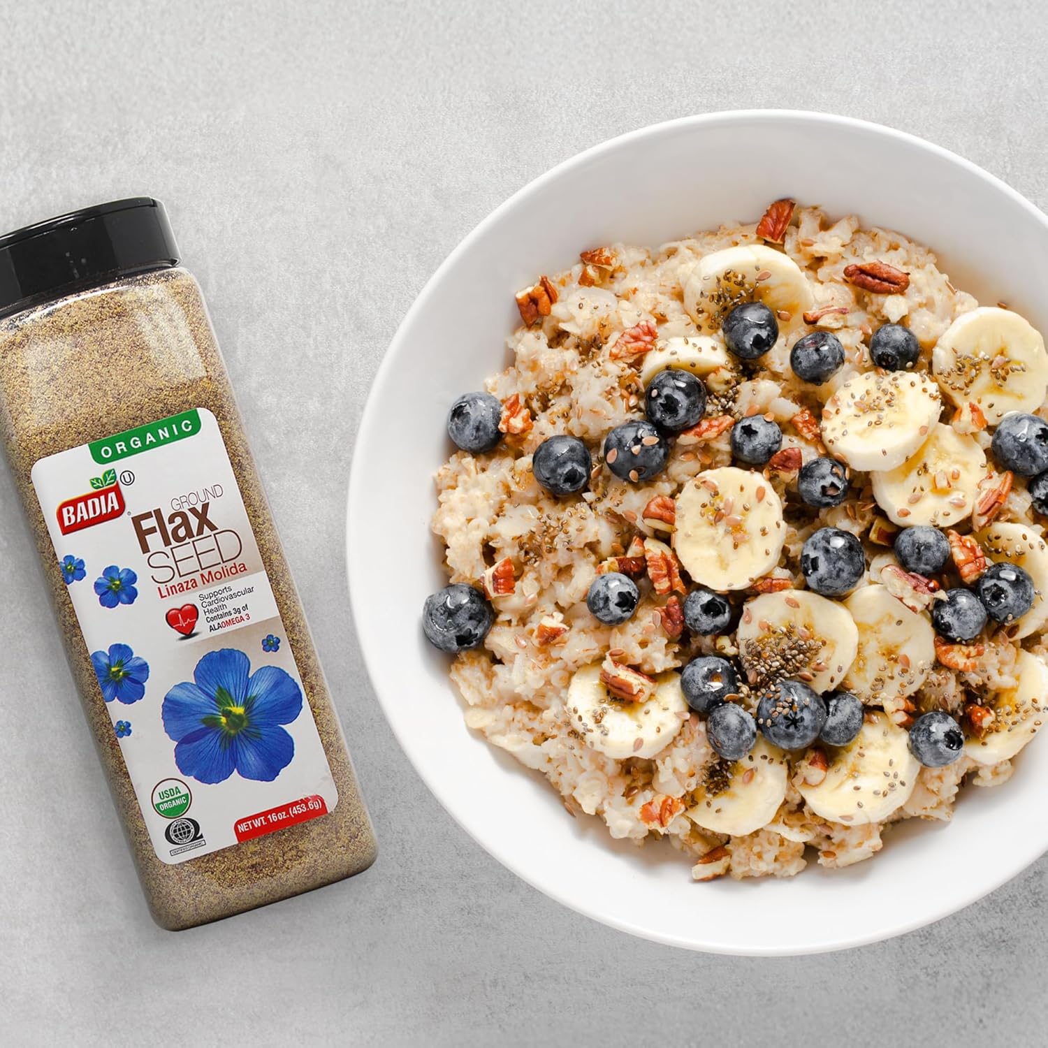 Badia_Organic_Ground_Flax_Seed,_16_oz_-_Superfood_High_in_Fiber_&_Omega-3,_Certified_Organic,_Non-GMO,_Baking,_Smoothies_&_Cooking