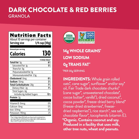 Love_Crunch_Organic_Dark_Chocolate_&_Red_Berries_Granola,_11.5_oz_(Pack_of_1),_Non-GMO,_Fair_Trade,_by_Nature's_Path