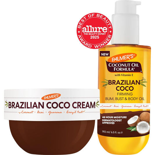 Palmer's_Brazilian_Coco_Hot_Mama_Firming_Kit,_Coconut_Oil_Formula_Skin_Care_Duo_with_Firming_Body_Cream_(8.8_Oz)_+_Body_Oil_(6.6_Fl_Oz)_Helps_Tone_Bum,_Belly_&_Thighs,_Provides_48_Hour_Moisture