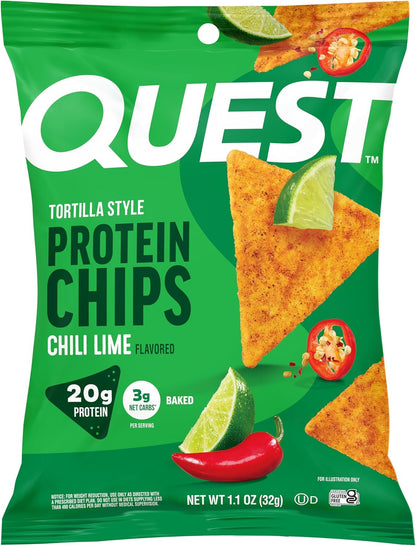 Quest_Nutrition_Chili_Lime_Tortilla_Style_Protein_Chips,_20g_Protein,_3g_Net_Carbs,_Low_Carb,_Gluten_Free,_1.1_oz_(Pack_of_12)