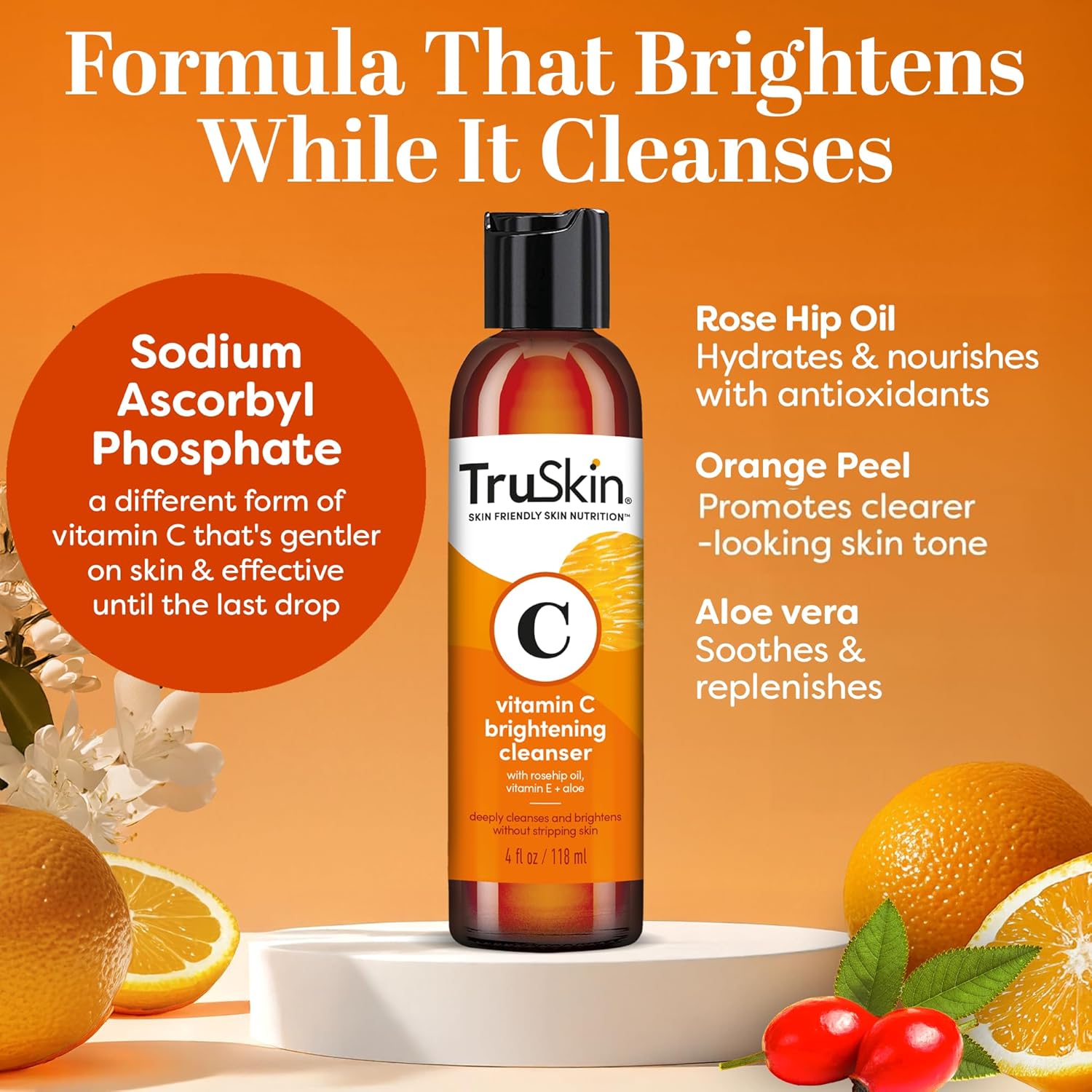 TruSkin_Vitamin_C_Face_Wash_Cleanser_-_Brightening_Facial_Cleanser_with_Vitamins_C_&_E,_Rosehip_Oil,_Aloe_Vera_&_MSM_-_Gently_Cleanses,_Refreshes_&_Supports_Radiant_Skin_-_4_fl_oz