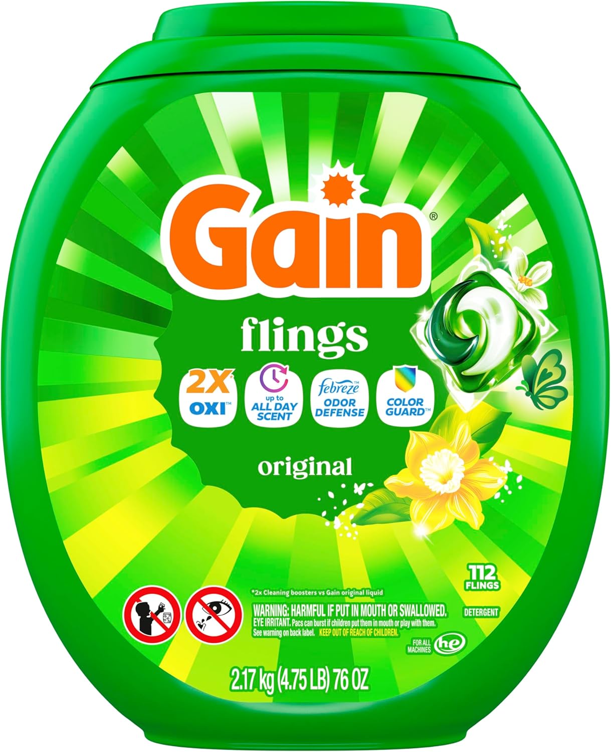 Gain_Flings_Liquid_Washing_Detergent_Pods,_Now_with_Odor_Defense_+_Color_Guard,_Original_Scent,_4-In-1_Liquid_Laundry_Detergent_Pacs,_Clean_&_Fresh,_112_Count_(Packaging_May_Vary)
