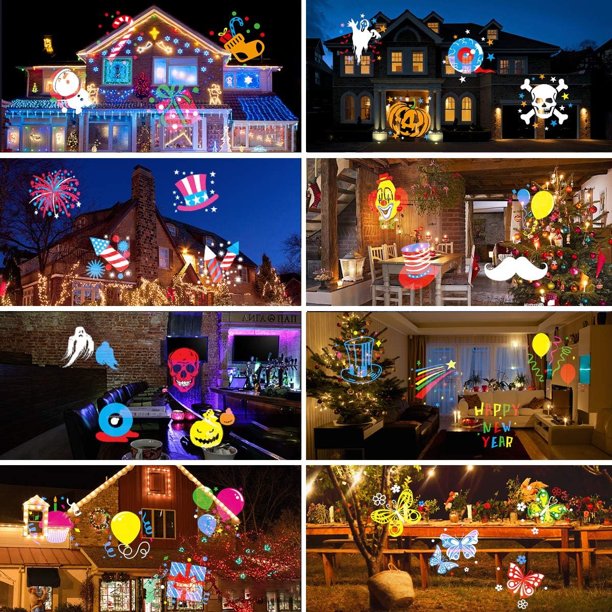 Christmas_Halloween_Lights_Projector,Waterproof_IP65_Indoor_Motion_Remote_Control_LED_Projector_Lights,_16_Slides_Holiday_Light_Party_Outdoor_Garden_House_Apartment_Kids_Room_Night_Light