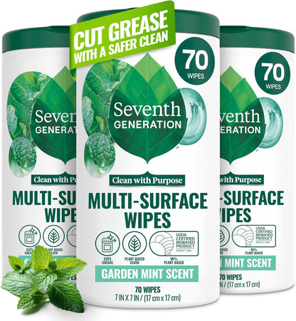 Seventh_Generation_Multi-Surface_Wipes,_70_Count,_Pack_of_3,_Garden_Mint,_Plant-Based_Cleaning_Wipes,_No_Harsh_Fumes_or_Residue,_Safe_Around_Kids