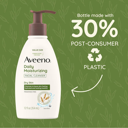 Aveeno_Daily_Moisturizing_Facial_Cleanser_for_Dry_Skin,_Gentle_Face_Cleanser_with_Soothing_Oat_for_Skin_that_Feels_Soft_&_Supple,_Removes_Dirt,_Oil_and_Impurities,_Fragrance_Free,_12_FL_OZ
