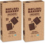 Nature’s Bakery Double Chocolate Brownie Bars, Whole Grains, Dates, and Cocoa, Plant Based, Dairy-Free, Snack Bar