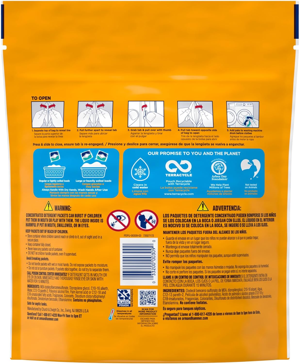 Arm_&_Hammer_Clean_Burst_5-in-1_Laundry_Detergent_Power_Paks,_High_Efficieny_(HE),_42_Count