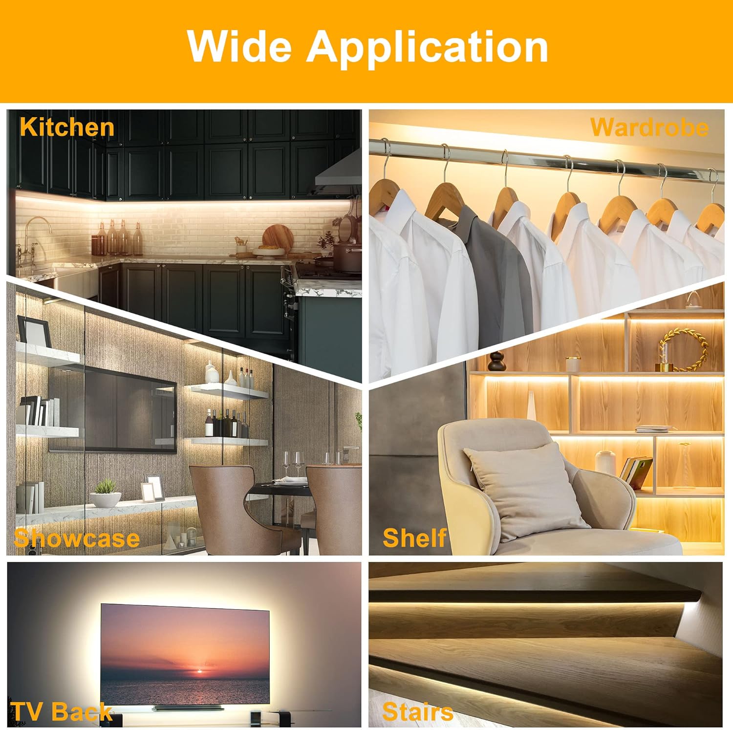 LAFULIT_Under_Cabinet_Lighting_Kit,_13FT_/_16.4FT_Flexible_LED_Strip_Lights_with_Remote_&_Power_Adapter,_2700K–6000K_Warm/Neutral/Daylight_White_&_Multicolor_Options,_for_Kitchen_Cabinets,_Shelves,_Desks_&_Counters