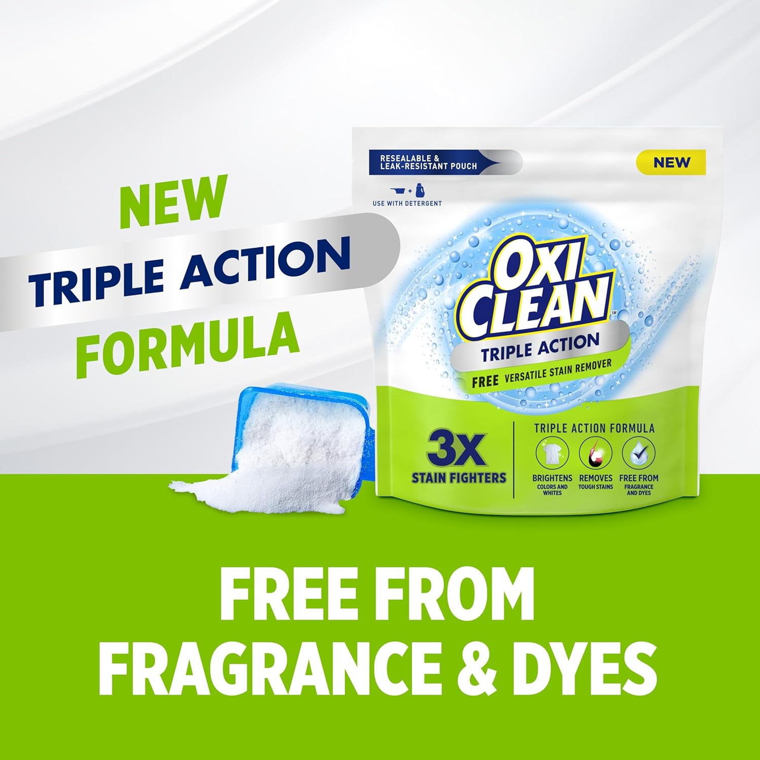 OxiClean_Triple_Action_Free_Versatile_Stain_Remover_Powder,_Use_with_Detergent,_No_Fragrance,_No_Dyes,_No_Chlorine,_Removes_Stains,_Brightens_Colors_and_Whites,_4_lbs