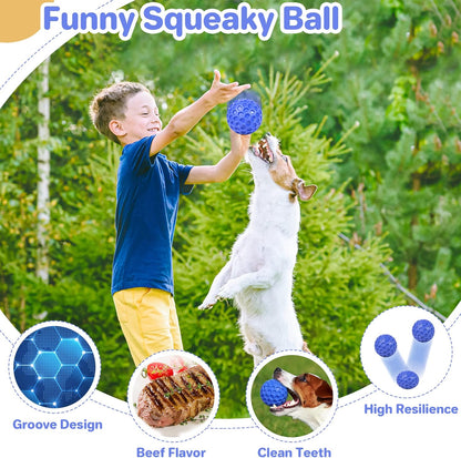 DISSKNIC_Indestructible_Squeaky_Dog_Ball,_Relieves_Anxiety,_Cleans_Teeth,_Interactive_Chew_Toy_for_Aggressive_Chewers,_Dog_Toy_for_Large_Breeds,_Outdoor_Waterproof