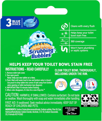 Scrubbing_Bubbles_Continuous_Clean_Toilet_Drop-Ins,_Automatic_Blue_Toilet_Bowl_Cleaner,_Septic-Safe_Tank_Tablets_Remove_Hard_Water_Minerals_&_Limescale,_Stain_&_Smell_Protection,_3_Count_(Pack_of_1)