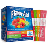 Flavor Aid Aguas Frescas Singles To Go Variety Pack, Powdered Drink Mix, 1 Box (50 Single Servings) Mixed Beverage