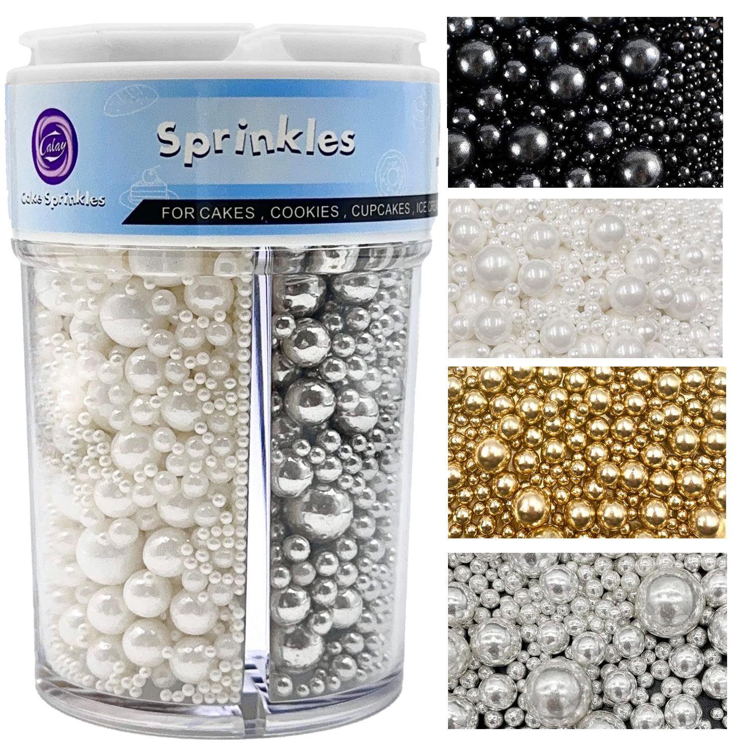 Sprinkles_for_Cake_Decorating,_Gold_Silver_White_and_Black_Pearl_Sprinkles_Mix_for_Cookie_Baking_Ice_Cream_Cupcake_Topping
