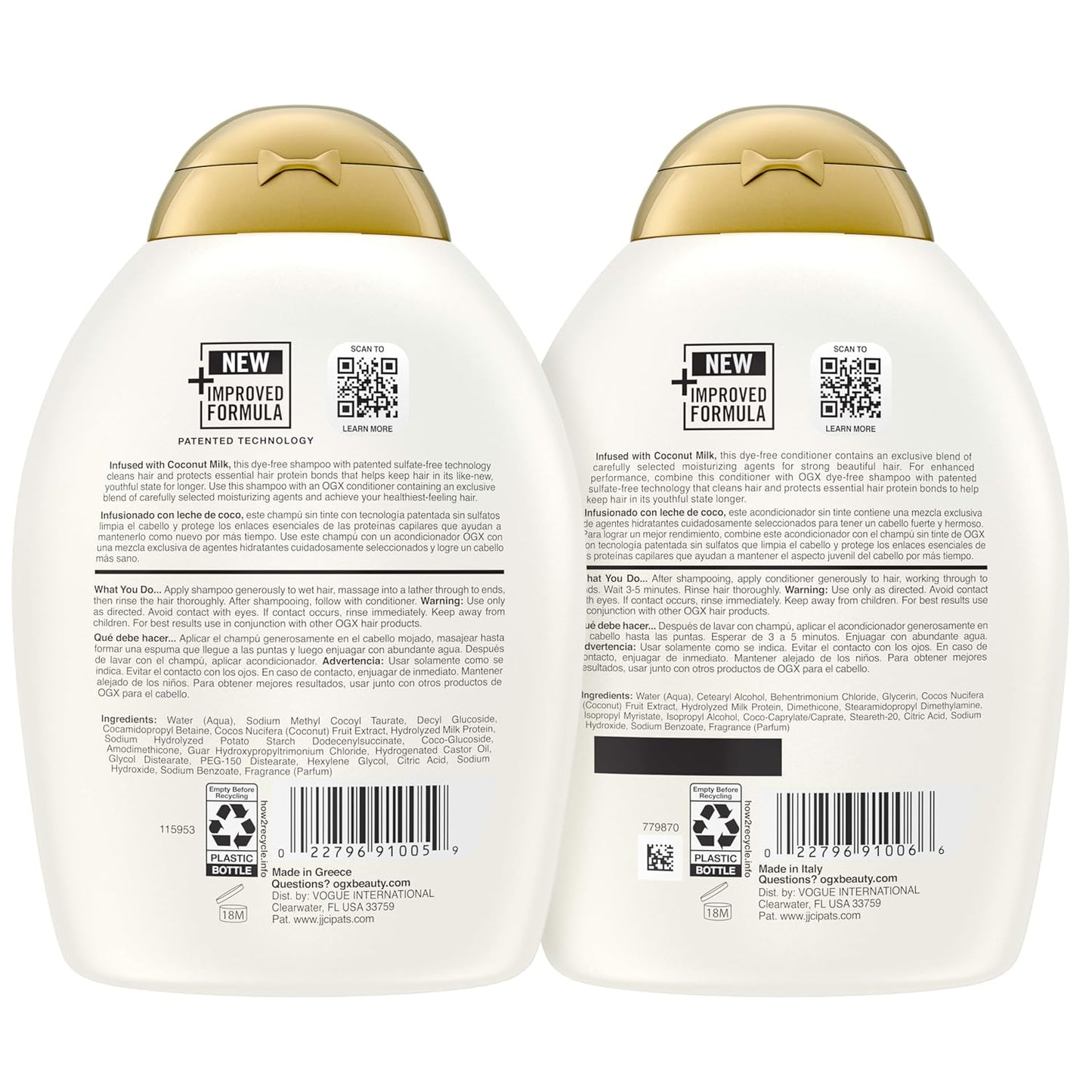 OGX_Nourishing_+_Coconut_Milk_Sulfate_Free_Shampoo_and_Conditioner_Set,_Hydrates_&_Softens_Hair,_Lipi_Pro_Shield_Technology,_Creamy_Coconut_Milk_White_Peach_&_Shea_Butter_Scent,_2_Items,_2_x_13_fl_oz