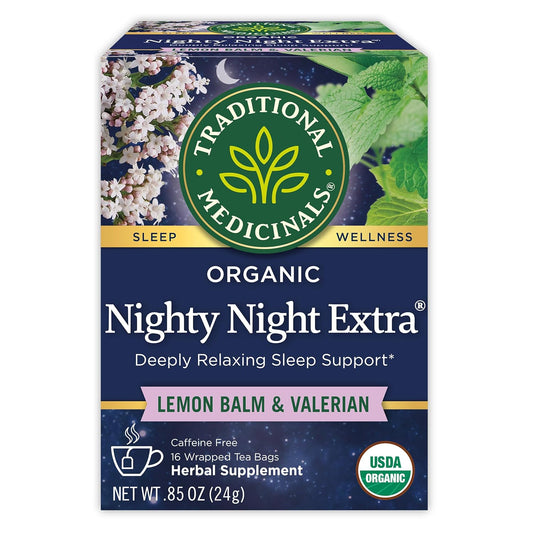 Traditional_Medicinals_Organic_Nighty_Night_Extra_Tea_With_Valerian_Root_for_Relaxation,_16_Tea_Bags_(Pack_of_1)