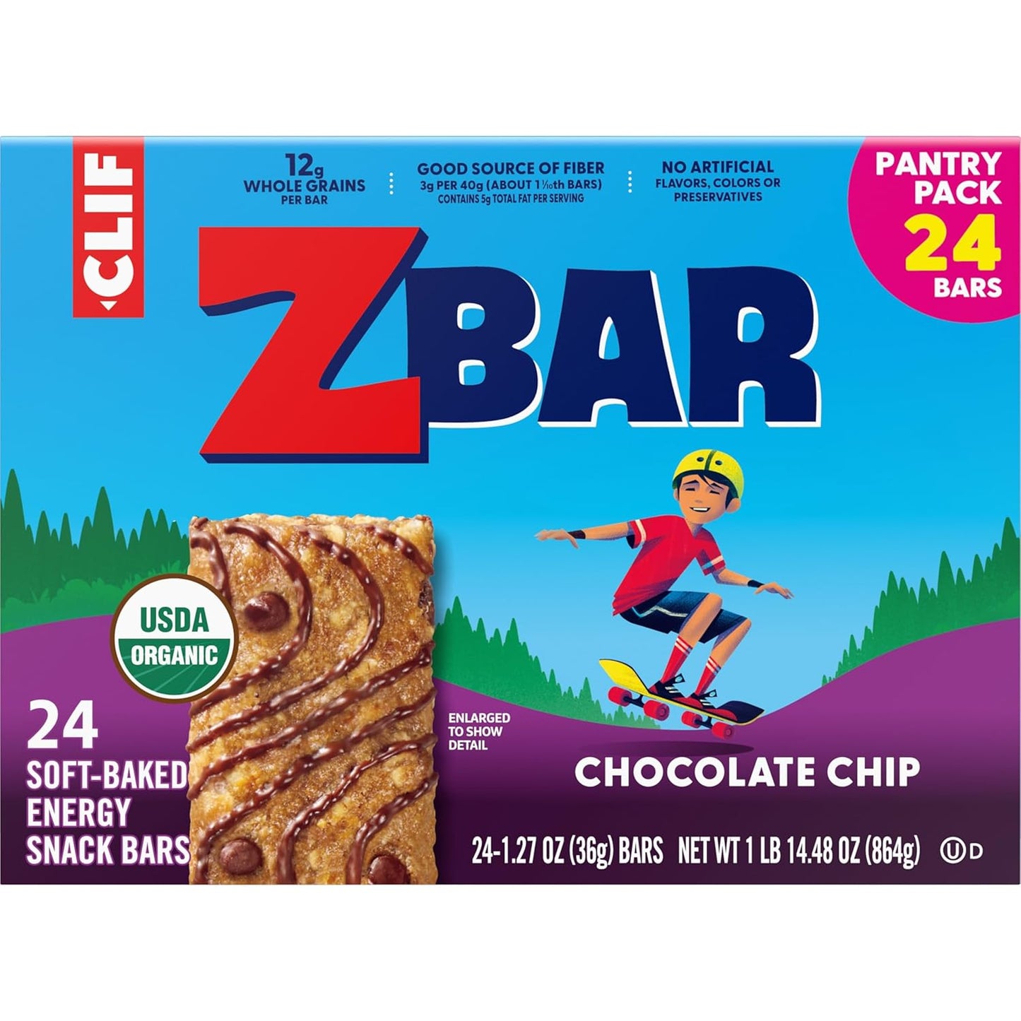 Zbar_-_Chocolate_Chip_-_Soft-Baked_Energy_Snack_Bars_-_Non-GMO_-_12g_Whole_Grains_-_USDA_Organic_Granola_Bars_(24_Pack)