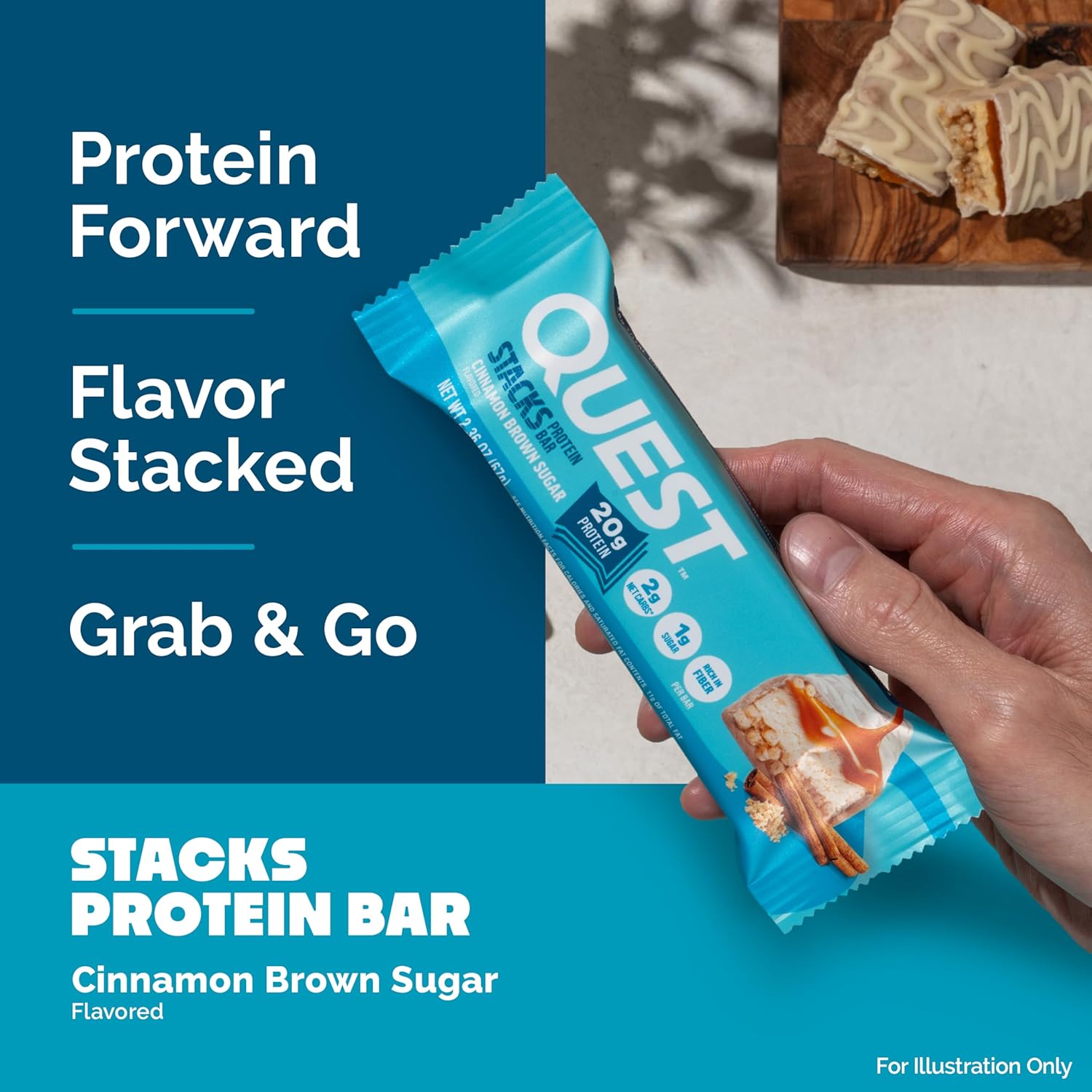 Quest_Nutrition_Stacks_Protein_Bars,_Cinnamon_Brown_Sugar,_20g_Protein,_2g_Net_Carbs,_1g_Sugar,_High_Fiber,_Low_Sugar,_Gluten_Free,_12_Count