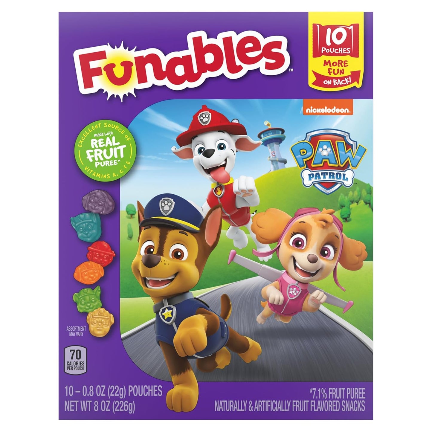 Funables_Fruity_Snacks,_PAW_Patrol,_Assorted_Fruit,_Flavored_Snacks,_0.8_oz_10_ct