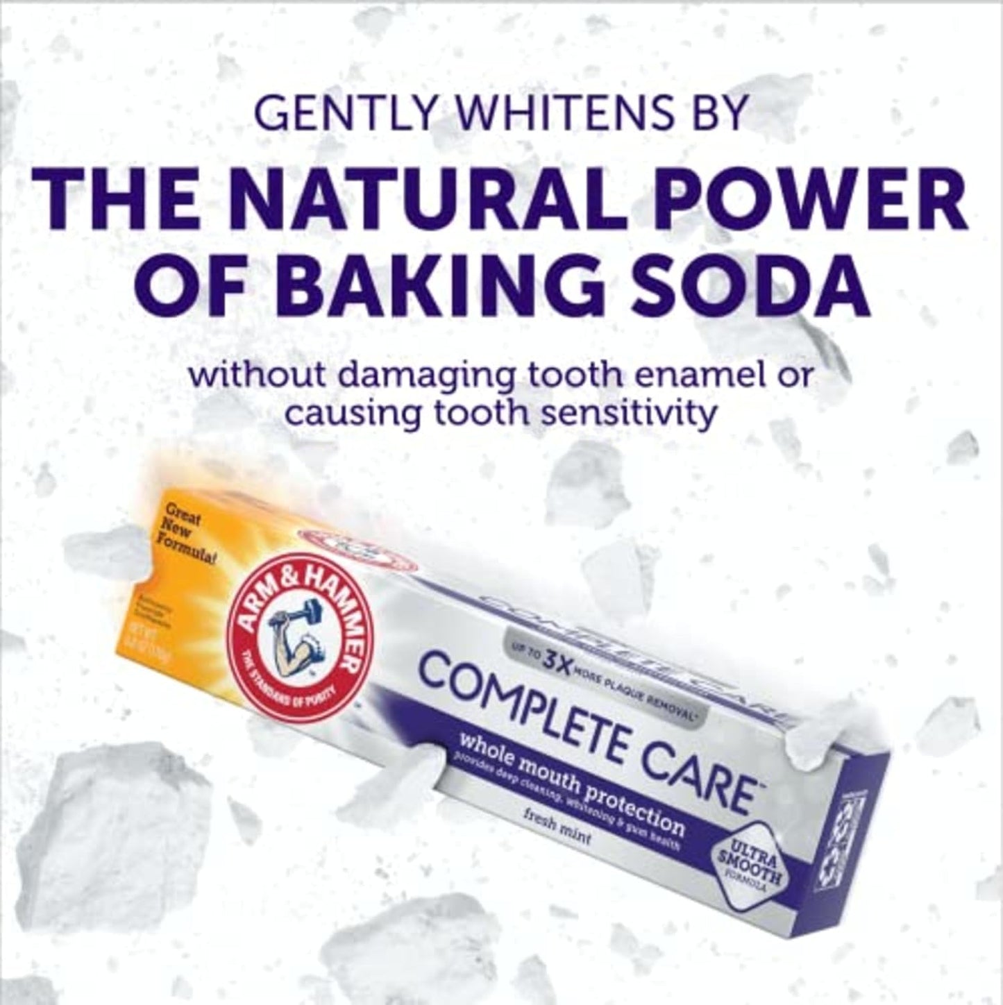 ARM_&_Hammer_Complete_Care_Toothpaste,_Teeth_Whitening_Toothpaste_with_Baking_Soda,_Fluoride,_Whole_Mouth_Protection,_Fresh_Mint_Flavor,_6.0_oz_(Pack_of_4)