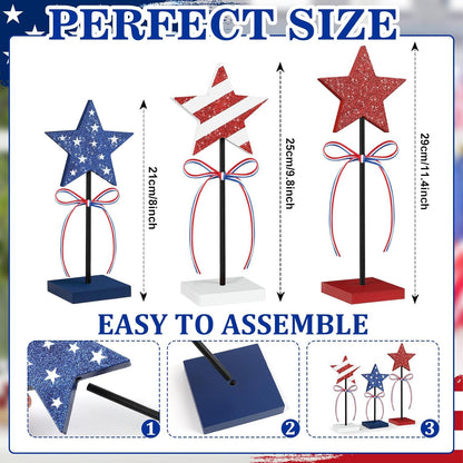 4th_of_July_Tiered_Tray_Decor_Wooden_Star_Set,_3_Pcs_Memorial_Day_Table_Decorations,_Rustic_Patriotic_Tabletop_Home_Decor,_Red_White_and_Blue_Decorations_for_Home_(Shiny)