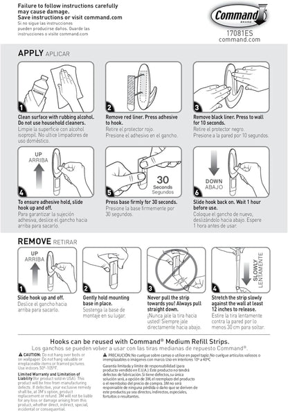 Command_Medium_Designer_Hooks,_9_Hooks_and_12_Strips,_Damage-Free_Hanging_Wall_Hook_with_Adhesive_Strips,_No_Tools_Great_for_Hanging,_Organization_and_Storage,_Holds_up_to_3_lb