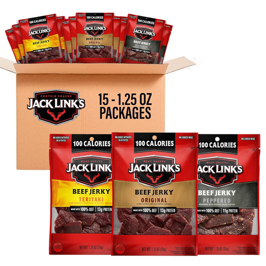 Jack_Link's_Beef_Jerky_Variety_Pack_–_Includes_Original,_Teriyaki_and_Peppered_Jerky,_Bulk_Protein_Snack_Pack,_Good_Source_of_Protein,_Meat_Snacks_Made_with_100%_Beef_–_1.25_Oz_(Pack_of_15)