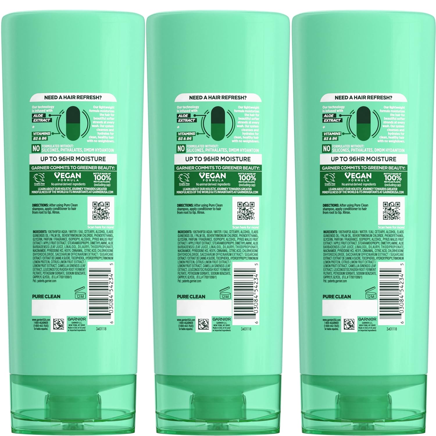 Garnier_Fructis_Pure_Clean_Hydrating_Conditioner,_12_Fl_Oz,_3_Count_(Packaging_May_Vary)