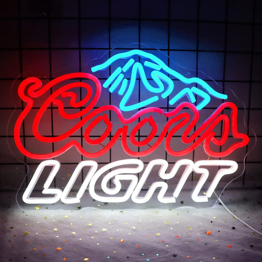JFLLamp_Crs_LIGHT_Neon_Signs_for_Wall_Decor_Neon_Lights_for_Bedroom_Led_Signs_Suitable_for_Man_Cave_Bar_Pub_Restaurant_Christmas_Birthday_Party_Gift_Led_Art_Wall_Decorative_Crs_Light_Bar_Sign,_5V_Usb_Power,_17*11_Inch(Azure+red+white）