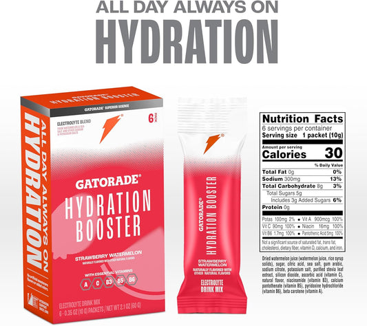 Gatorade_Hydration_Booster_Electrolyte_Drink_Mix_Powder_Packets,_Strawberry_Watermelon,_Advanced_Electrolyte_Blend,_No_Added_Colors,_No_Artificial_Sweeteners,_Essential_Vitamins_A,_C,_B3,_B5,_B6,_Makes_20_Fl_Oz_(6_Pack)