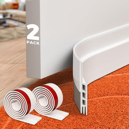 Holikme_2_Pack_Door_Draft_Stopper_Sheets,_Rolls_&_Strips_Under_Door_Draft_Blocker_Insulator_Doors_Sweep_Weather_Stripping_Noise_Stopper_Strong_Adhesive,_White