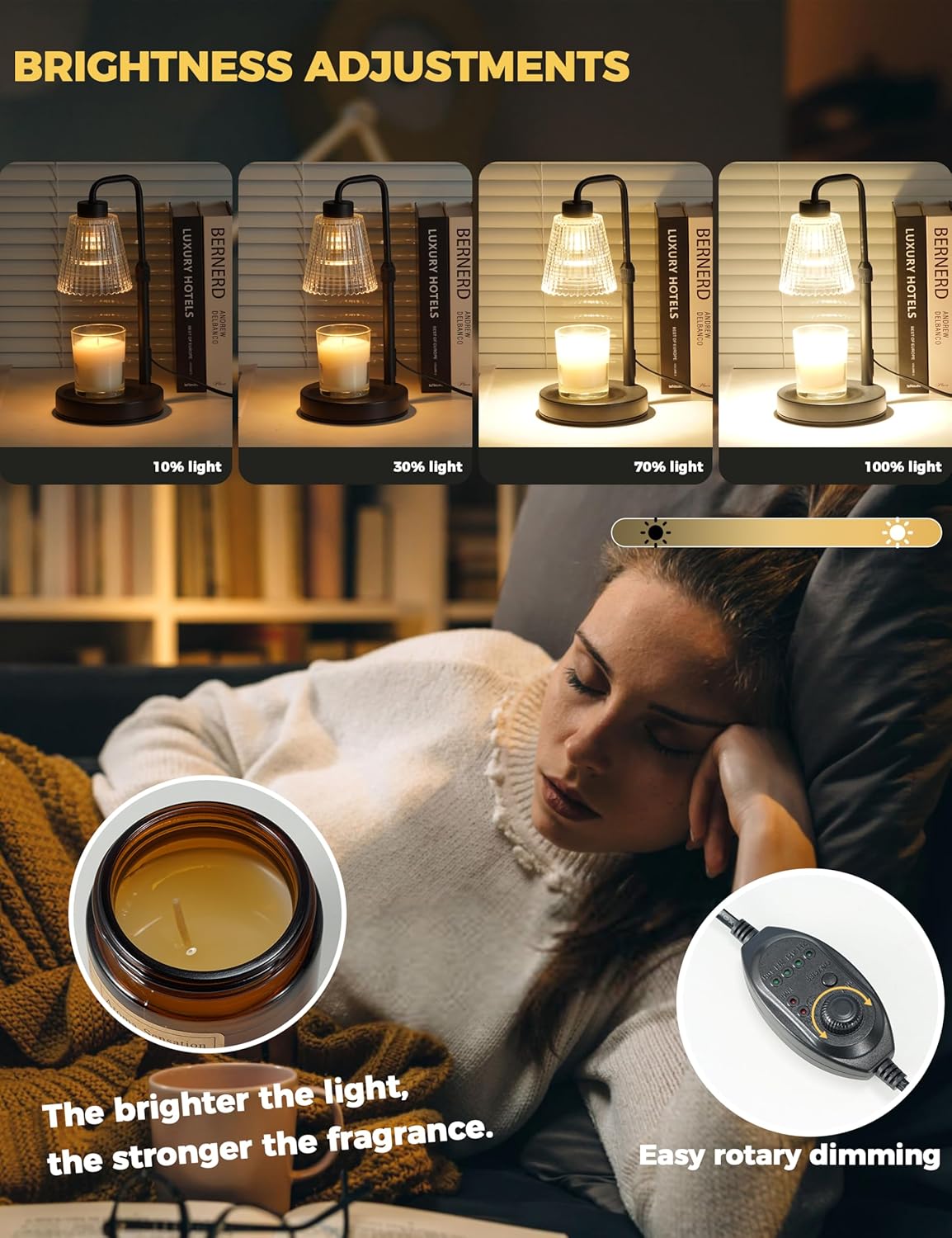 GODONLIF_Candle_Warmer_Lamp_with_Timer,_Birthday_Gifts_for_Women_Home_Decor_|_24h_Cycle_Timer_Dimmable_Wax_Melt_Warmer_with_2_Bulbs,_Fall_Decor_for_Home_Living_Room_Halloween_Decorations_Gifts_for_Mom