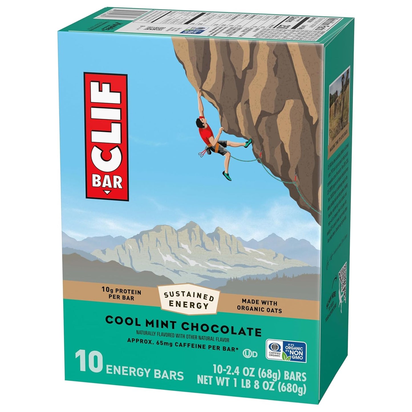 CLIF_BAR_-_Energy_Protein_Bars_-_Cool_Mint_Chocolate_with_Caffeine_-_Made_with_Organic_Oats_-_Energy_Bars_-_Non-GMO_-_(10_Pack)