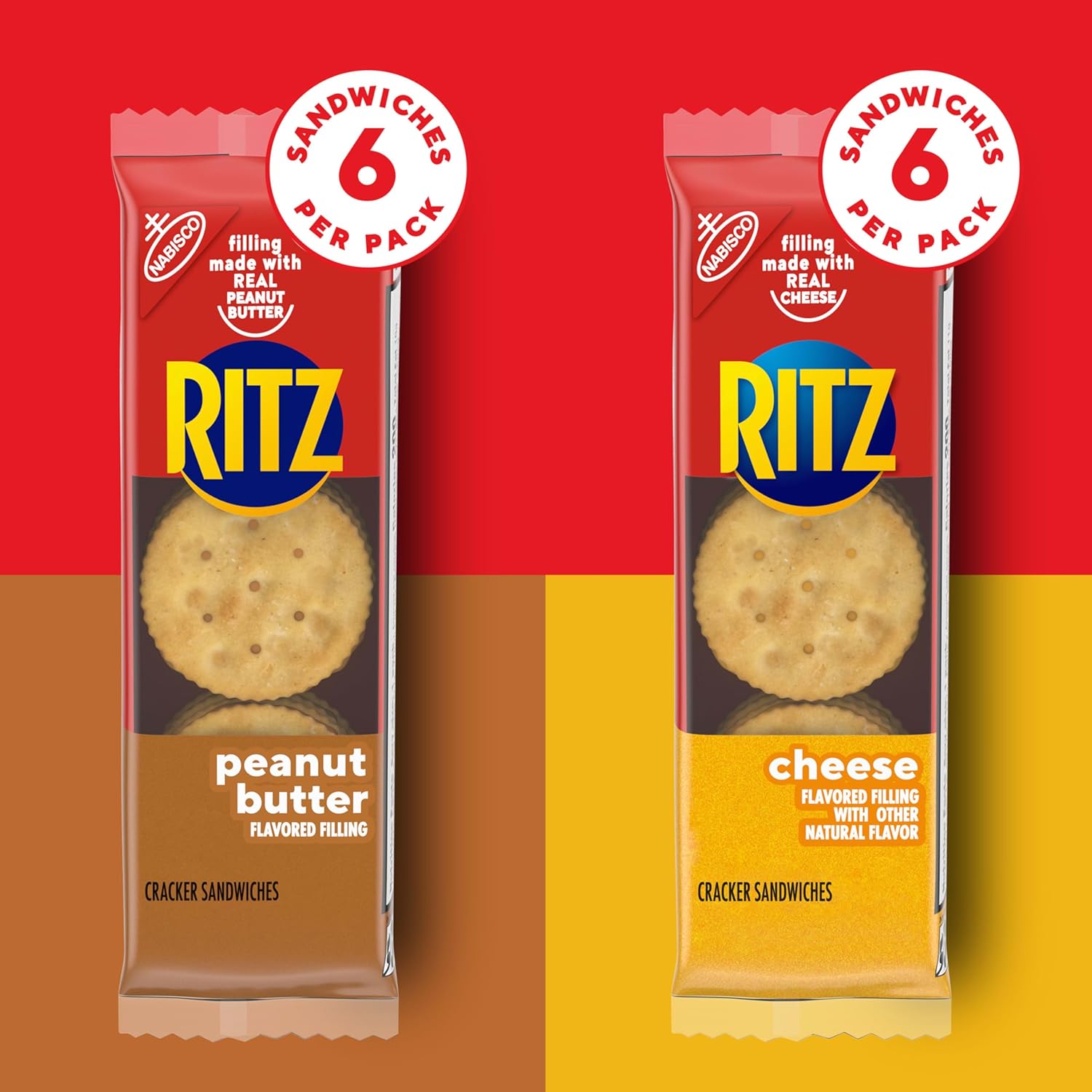 RITZ_Peanut_Butter_and_Cheese_Sandwich_Crackers_Variety_Pack,_Lunch_Snacks,_32_Snack_Packs_(6_Crackers_Per_Pack)