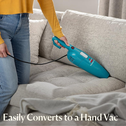 Bissell_2033_Featherweight_Stick_Lightweight_Bagless_Vacuum_and_Electric_Broom_with_Crevice_Tool_for_Hard_Floors_and_Carpets,_Blue