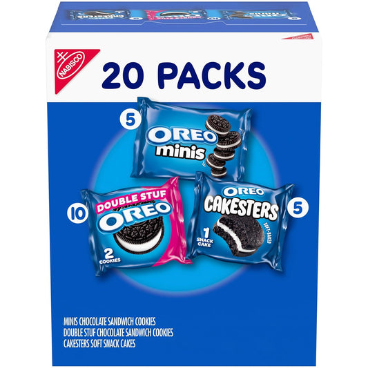 OREO_Lovers_Variety_Pack,_OREO_Minis_and_Double_Stuf_Chocolate_Sandwich_Cookies,_OREO_Cakesters_Soft_Snack_Cakes,_20_Snack_Packs
