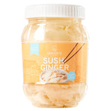 Homtiem Pickled Sushi Ginger (12 OZ)(1 Jar) Japanese White Young Gari Ginger, Sweeteners from Stevia, Healthy and Natural, No Coloring, Fat Free, Sugar MSG, Perfect for Rice