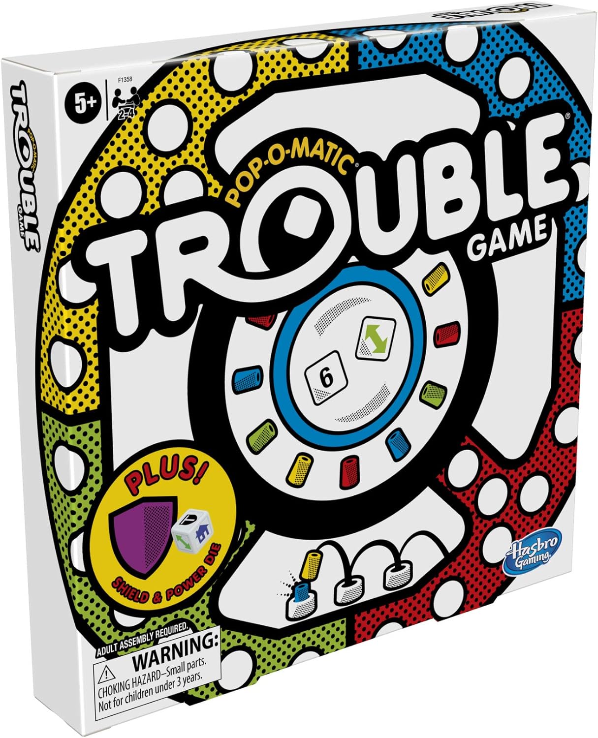 Hasbro_Gaming_Trouble_Board_Game,_Includes_Bonus_Power_Die_and_Shield,_Family_Game_for_2-4_Players,_Ages_5_and_Up_(Amazon_Exclusive)